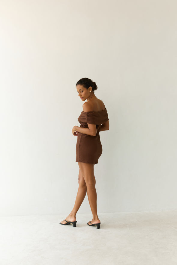 YUME MINI DRESS mocha