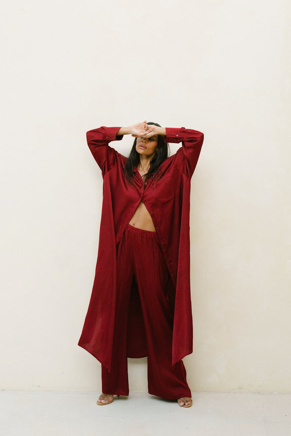 CEI PANT deep cherry